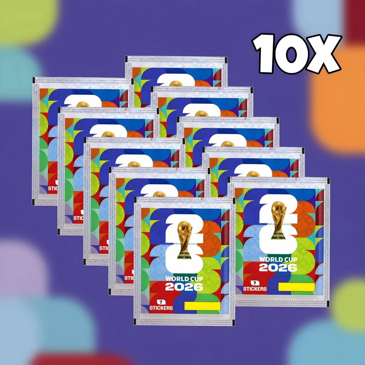 FIFA World Cup WM 2026 Sammelsticker (7 Sticker je Pack)
